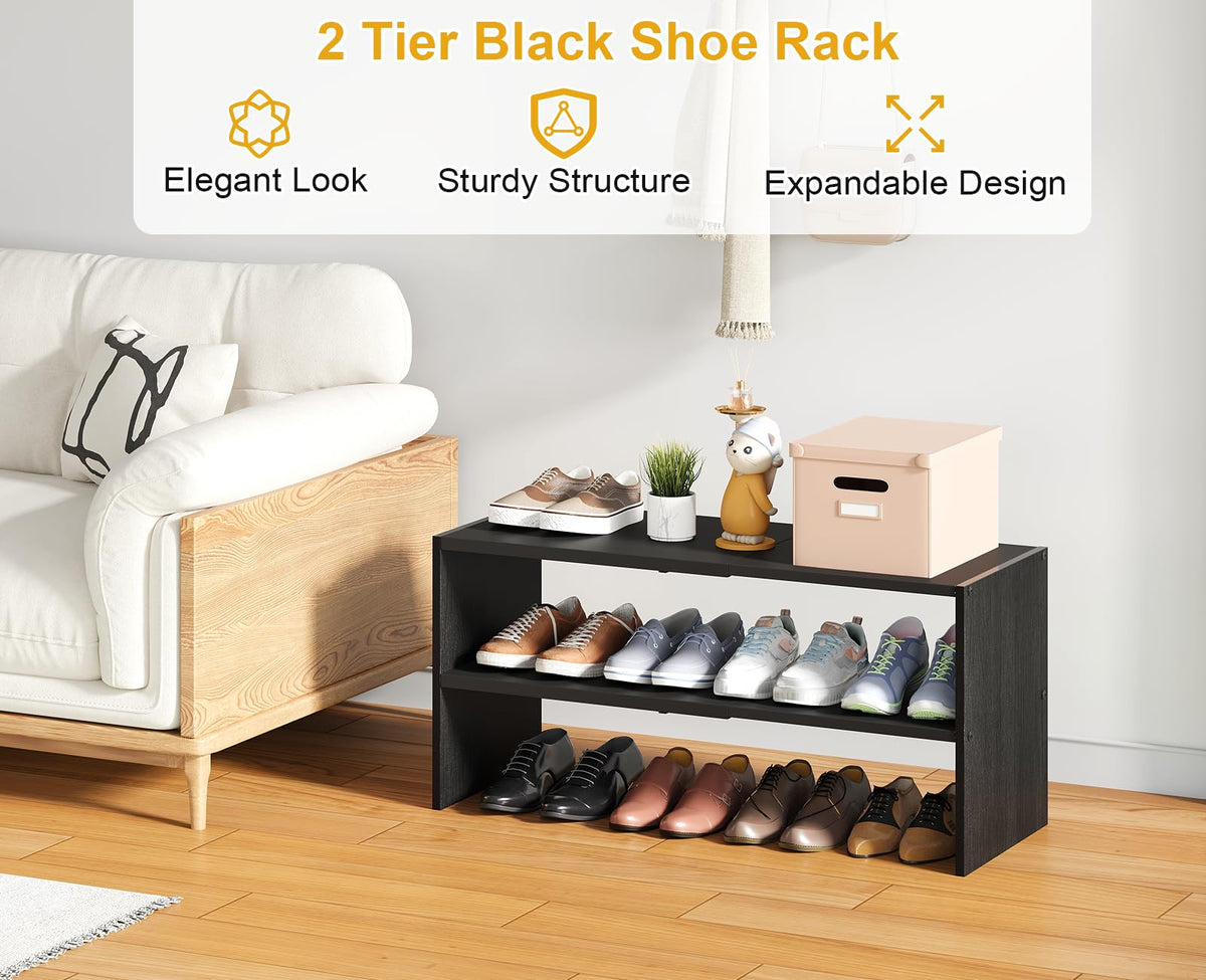 Cidaziya sturdy metal-wood frame supports up to 22 lbs per tier