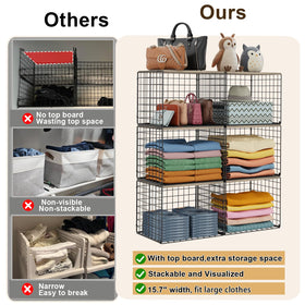 Cidaziya versatile closet storage bin suitable for clothes and accessories.