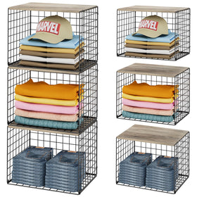 Cidaziya widened and heightened closet organizer with top board for extra storage space.