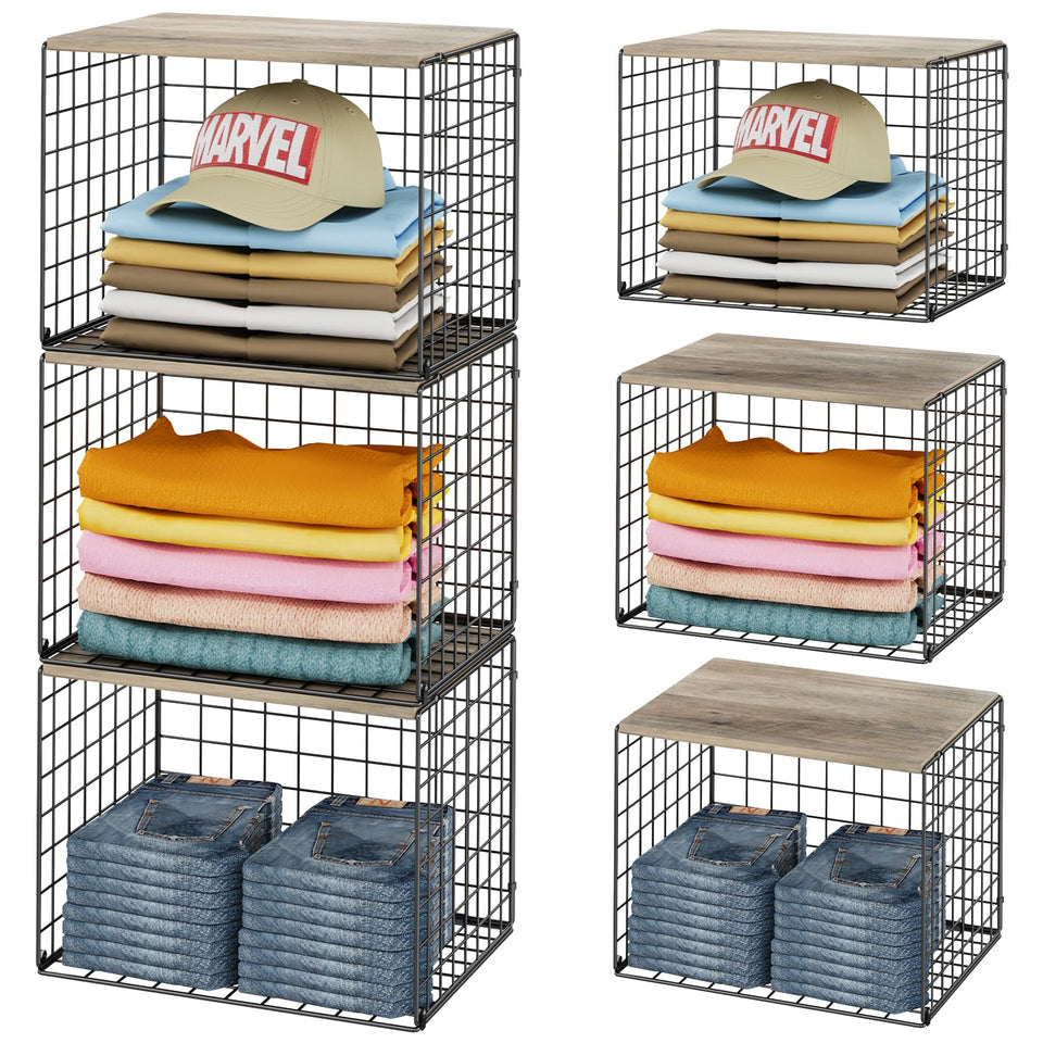 Cidaziya widened and heightened closet organizer with top board for extra storage space.