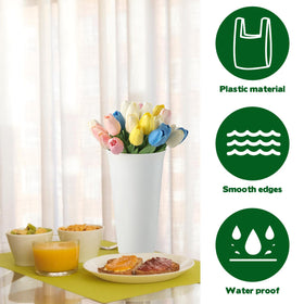 CIEOVO round vase design in white for elegant table displays.