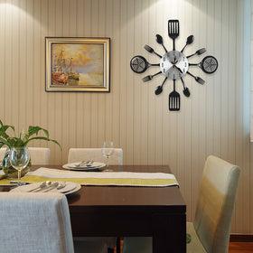 CIGERA wall clock ready to hang, enhances any kitchen or dining space