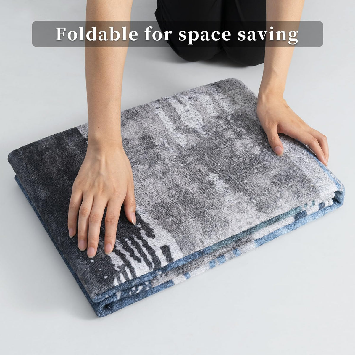 Ciicool rug for bedroom, living room, and kitchen showcases versatile color fit.