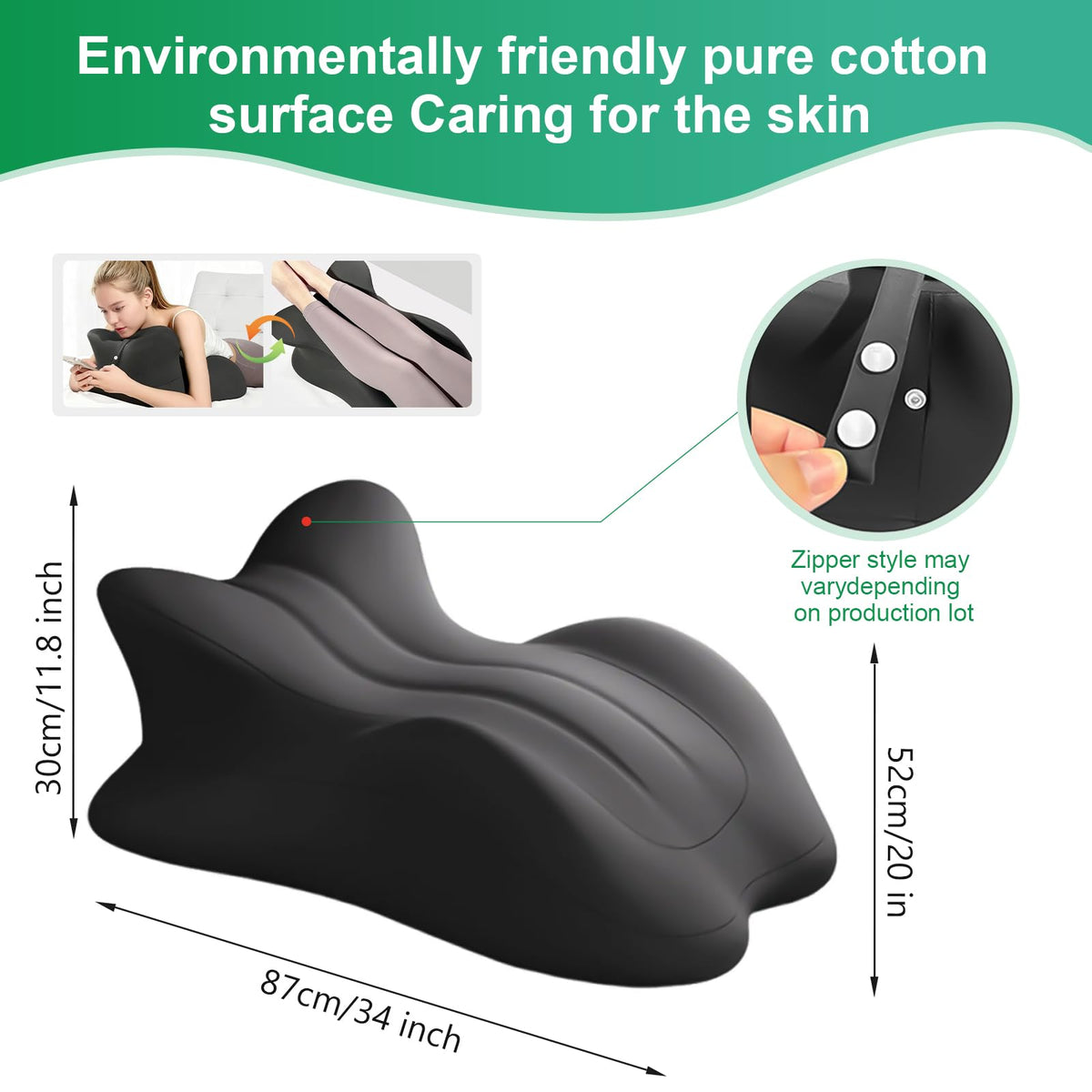 Cililave ergonomic contour pillow demonstrates contoured design for supported posture.