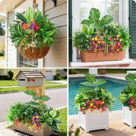 Cilimnas artificial plants with built-in wire frames for flexible shaping