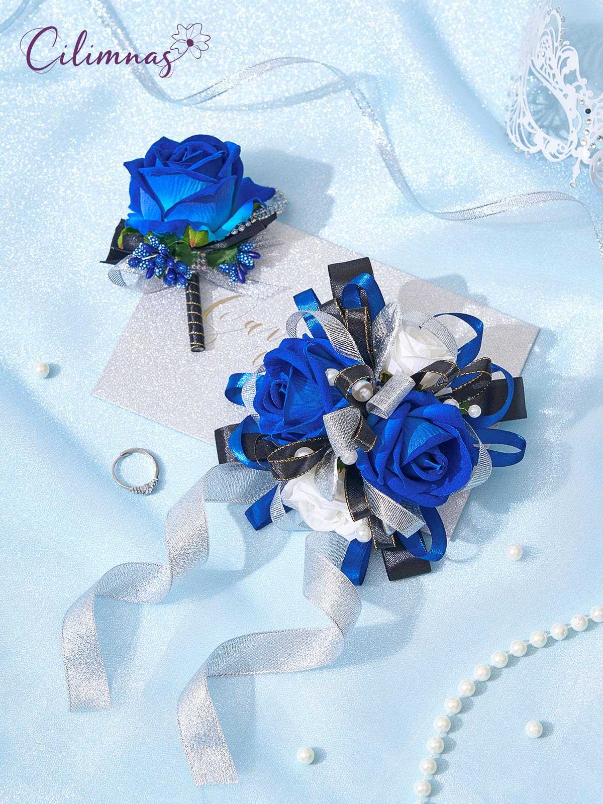 Cilimnas boutonniere with pin and clip for secure attachment.