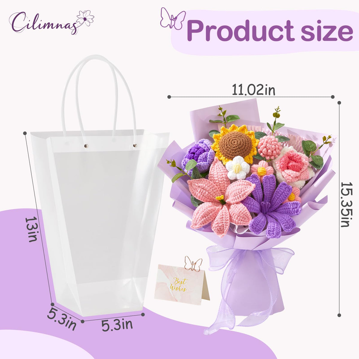 Cilimnas durable, maintenance-free bouquet requires no care