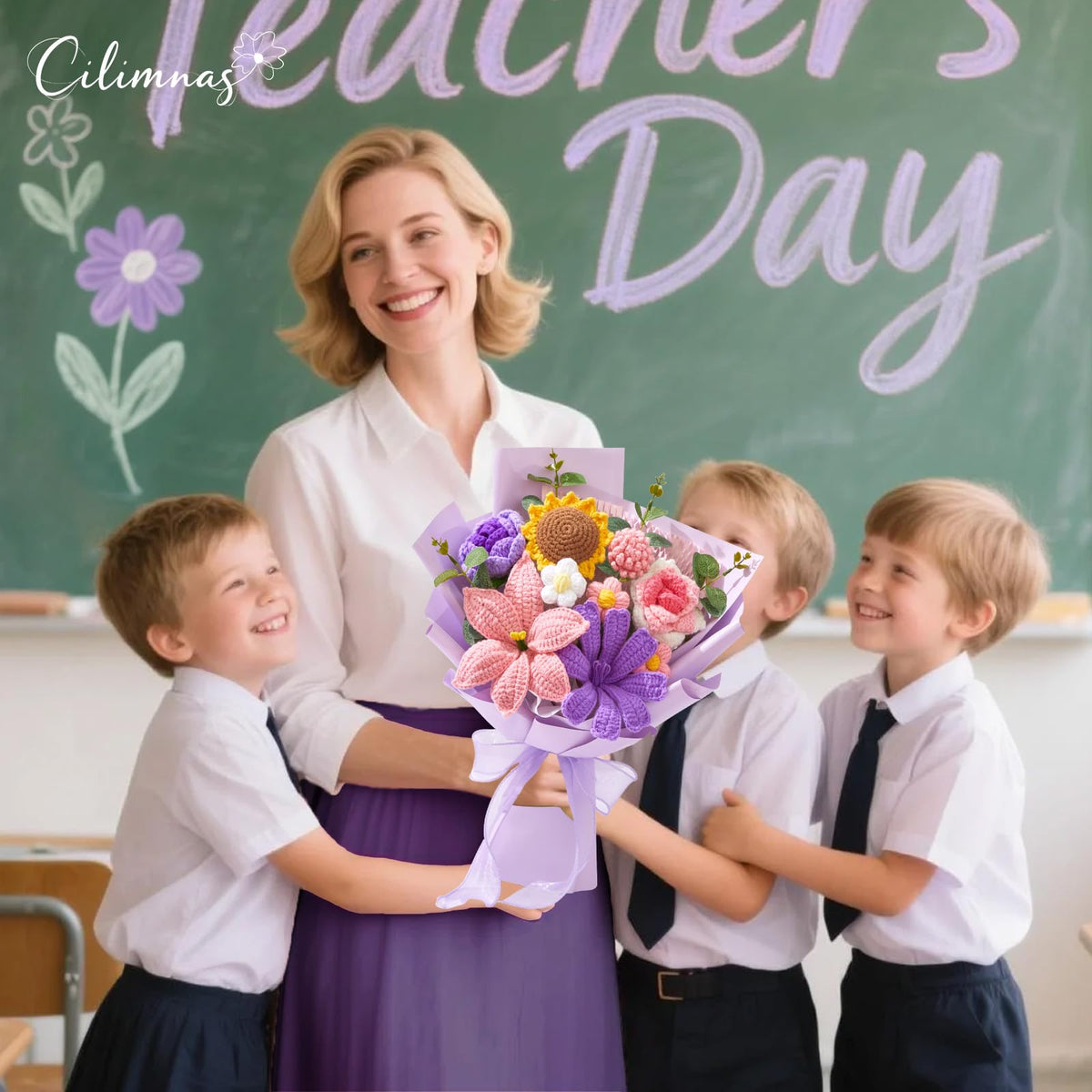 Cilimnas handmade bouquet arrives with gift bag and card