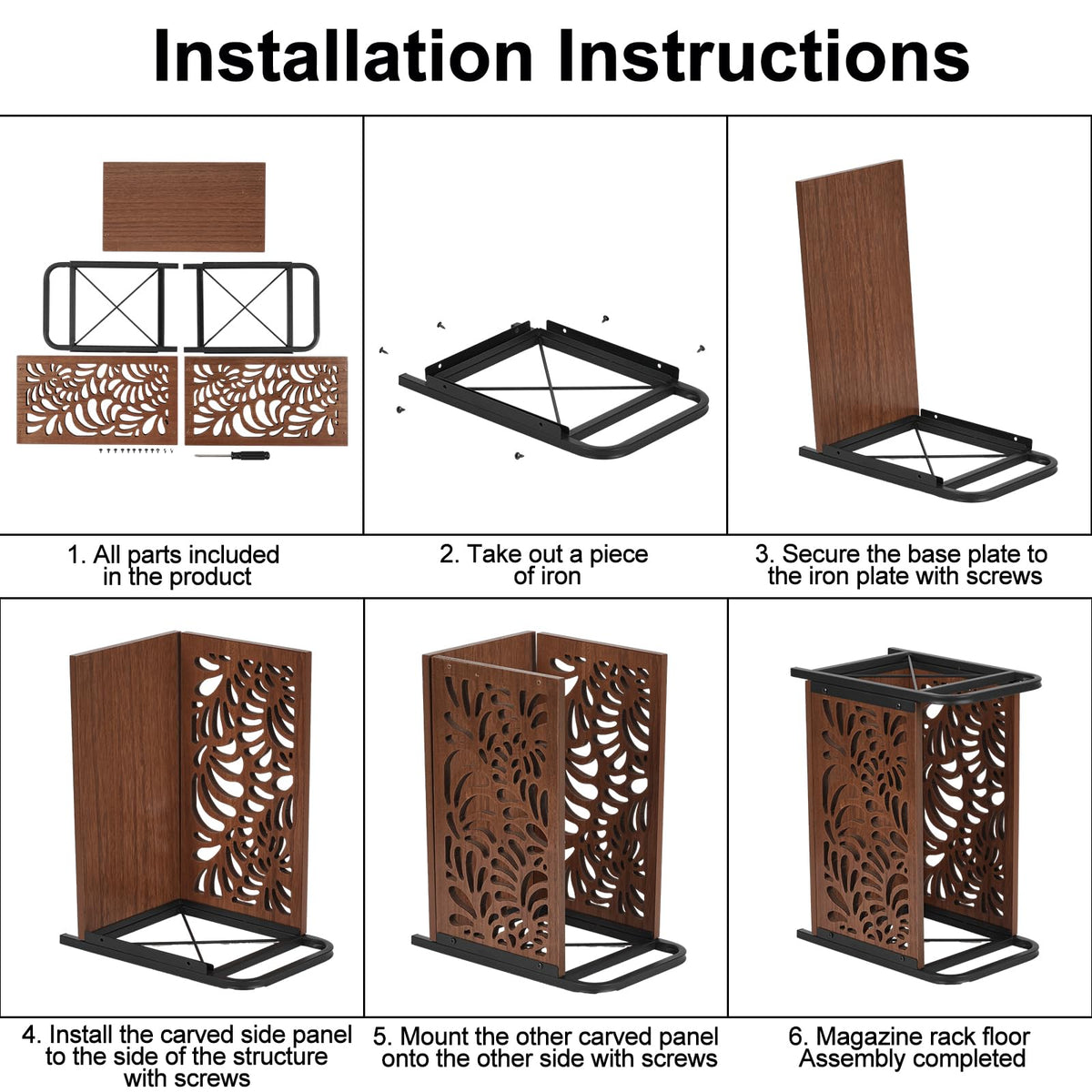CILXGQLN magazine holder ideal for farmhouse aesthetics in living rooms, bedrooms, or offices