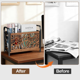 CILXGQLN magazine holder saves space while keeping magazines neatly organized