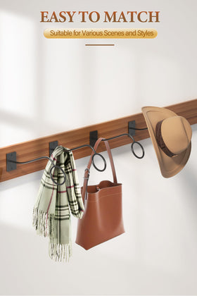Cinati easy-install hat rack requires only two wall holes