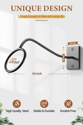 Cinati stainless steel wall-mount hat hooks add durability and style