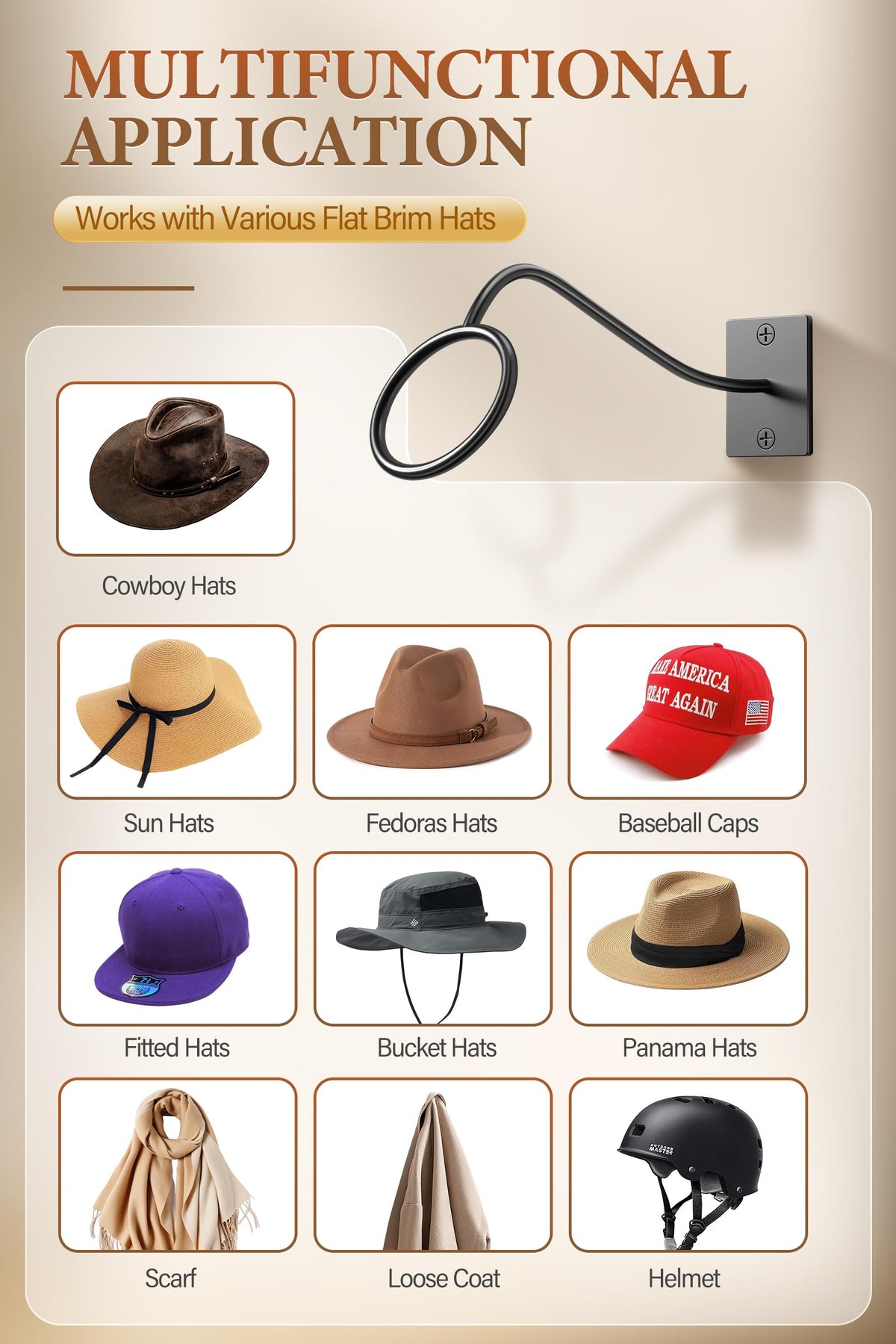 Cinati western hat storage collection neatly organizes wide-brim hats