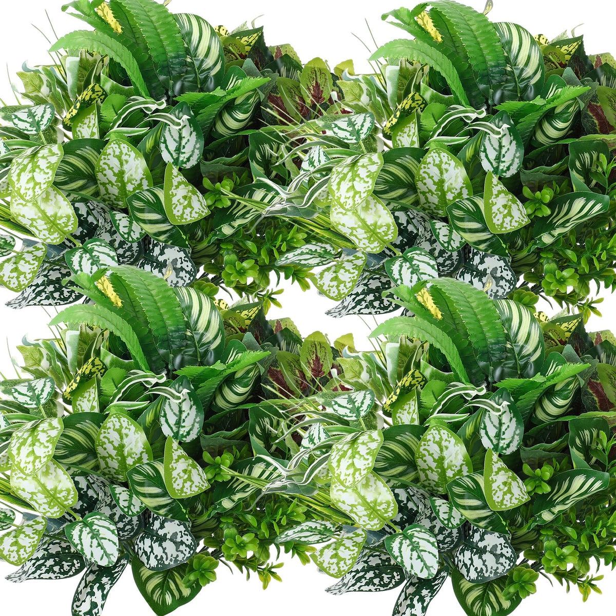Cindeer 7-stem faux plants offer vibrant detail for shelves or tabletops