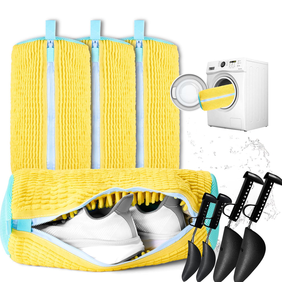 CinGiiCo shoe washing bag set front view for safe machine washing