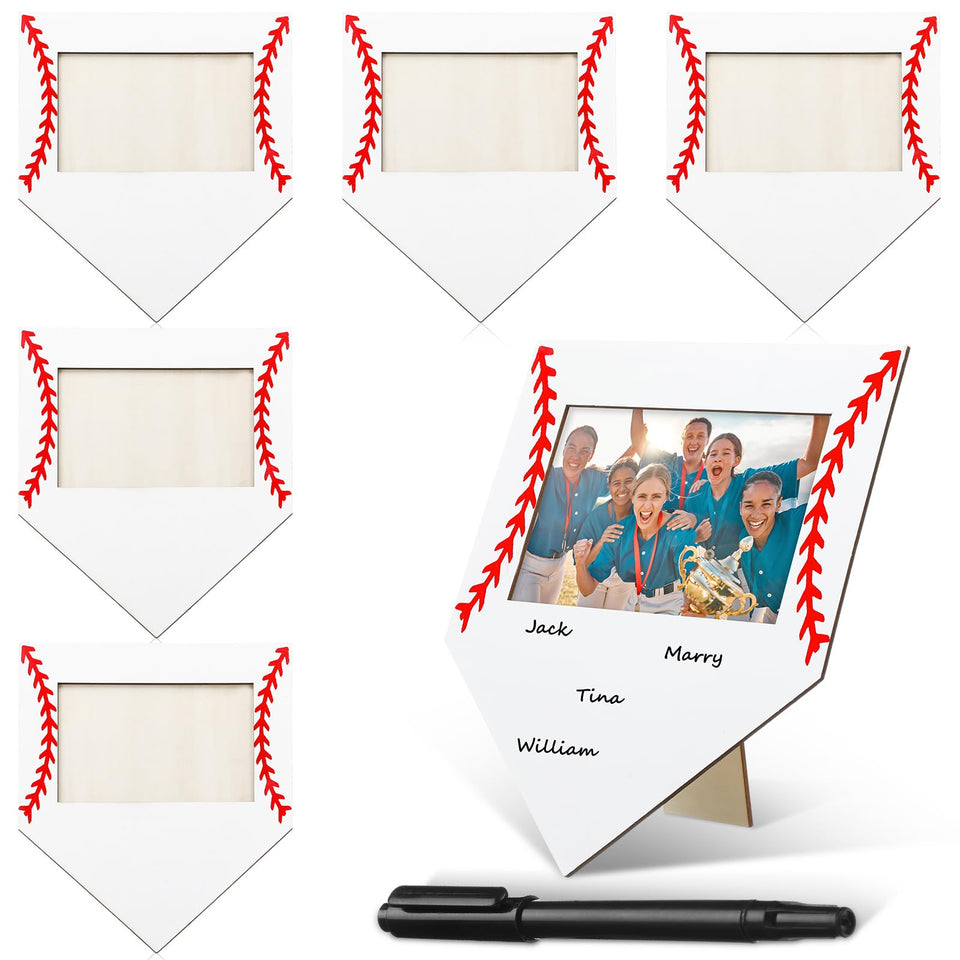 Cinnvoice baseball frame collection shown together for team memories and versatile tabletop decor.