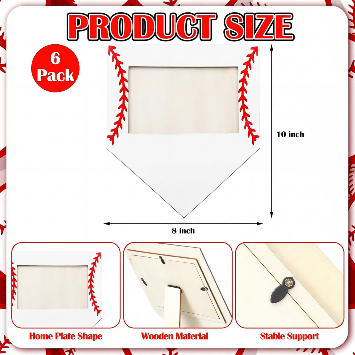 Cinnvoice baseball frame with signature pen invites autographs and personal messages.