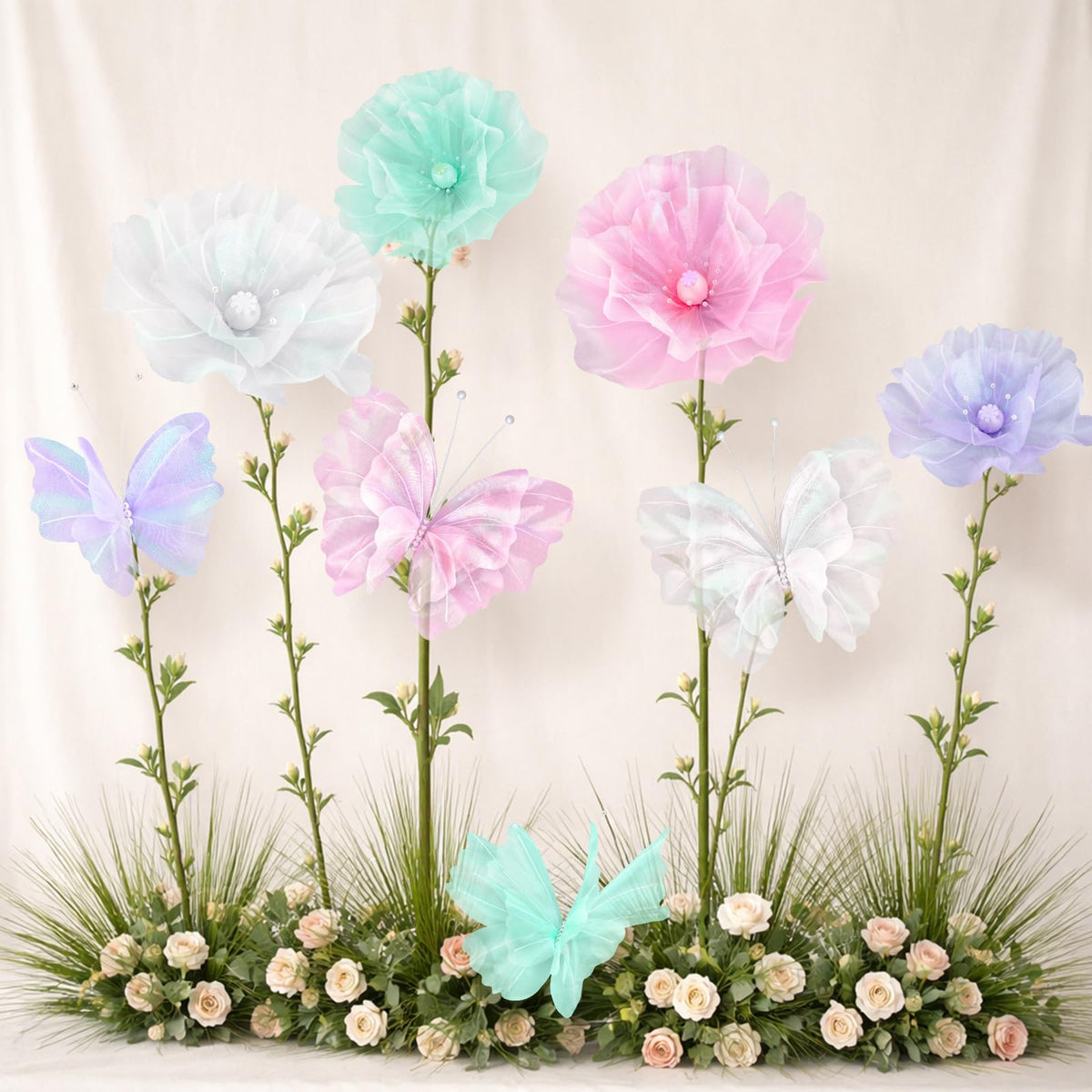 Cinnvoice giant flower decoration 12 inch ideal wall accent.