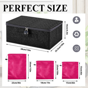 Cinnvoice lockable toy box with lid open, easy access for safe storage.