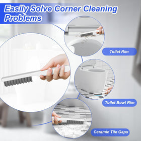 Cinola angled brush head cleans tight corners with precision