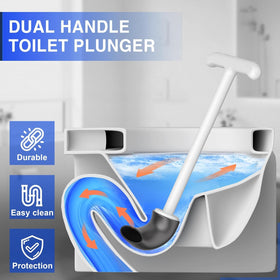 Cinola extended handle plunger offers ergonomic grip for quick unclogs