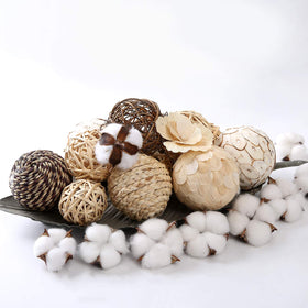 CIR OASES cotton bolls adding texture to centerpieces