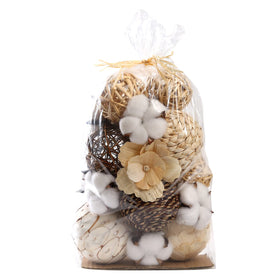 CIR OASES decorative balls in natural rattan for elegant bowl fillers