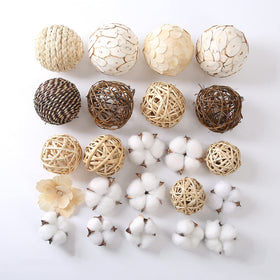 CIR OASES handmade decorative spheres measure about 3.5 inches
