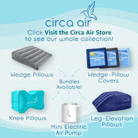 Ergonomic design helps align knees and spine while sleeping.