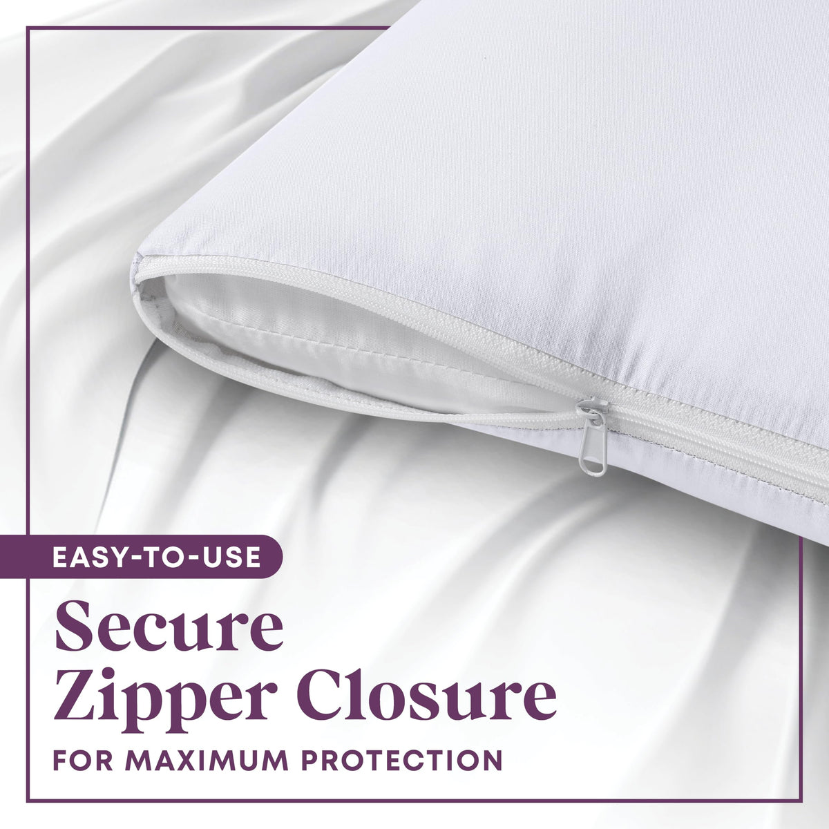 CirclesHome 100percent cotton pillow protector offers breathable, soft comfort.