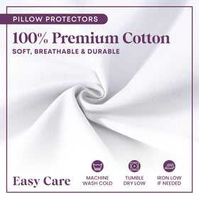 CirclesHome breathable pillow protector helps cool nights and quiet sleeping.
