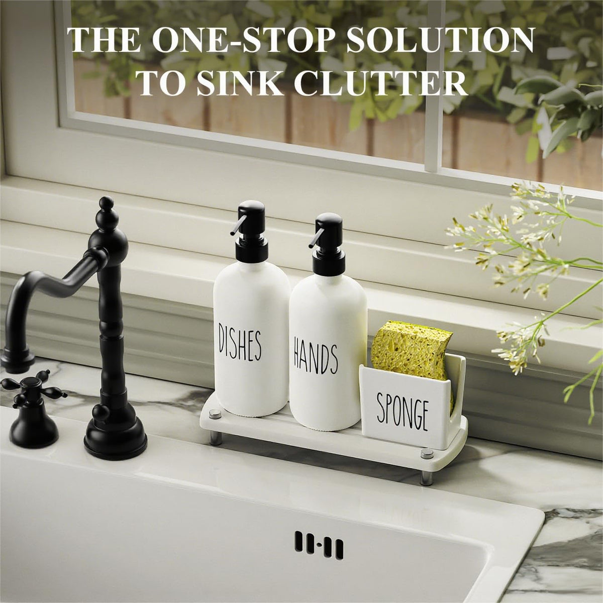 Cisily glass bottles showcase a minimalist, organized liquid storage.
