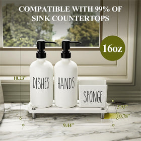 Cisily gold pumps on the dispenser add a sleek, premium look.