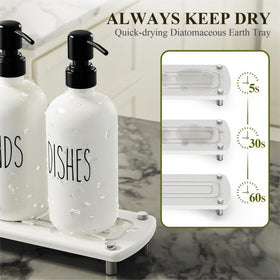 Cisily instant dry tray speeds air-drying and reduces clutter.