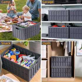 Citylife two-pack storage bins with lids for versatile organization