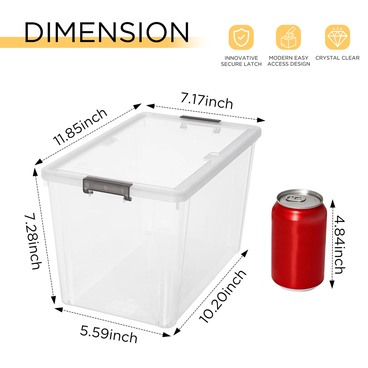 Citylife clear bin view shows contents at a glance for quick organization.