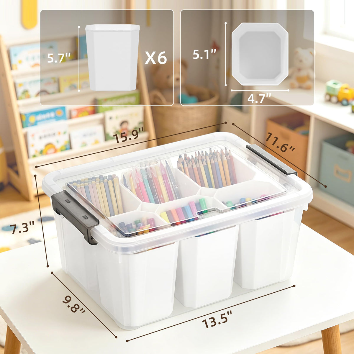 Citylife clear plastic design shows contents at a glance for quick access.