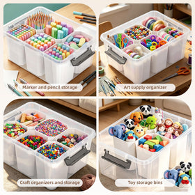 Citylife grooved lid design provides stacking stability for space-saving storage.