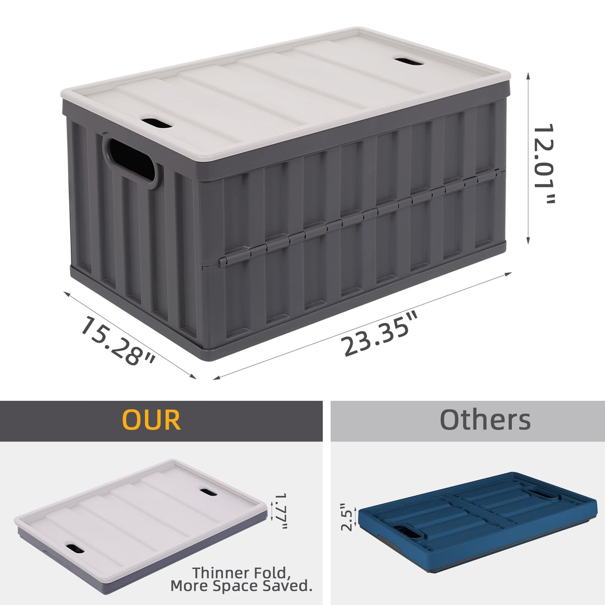 Citylife heavy-duty PP plastic bin for heavy loads in garage or market
