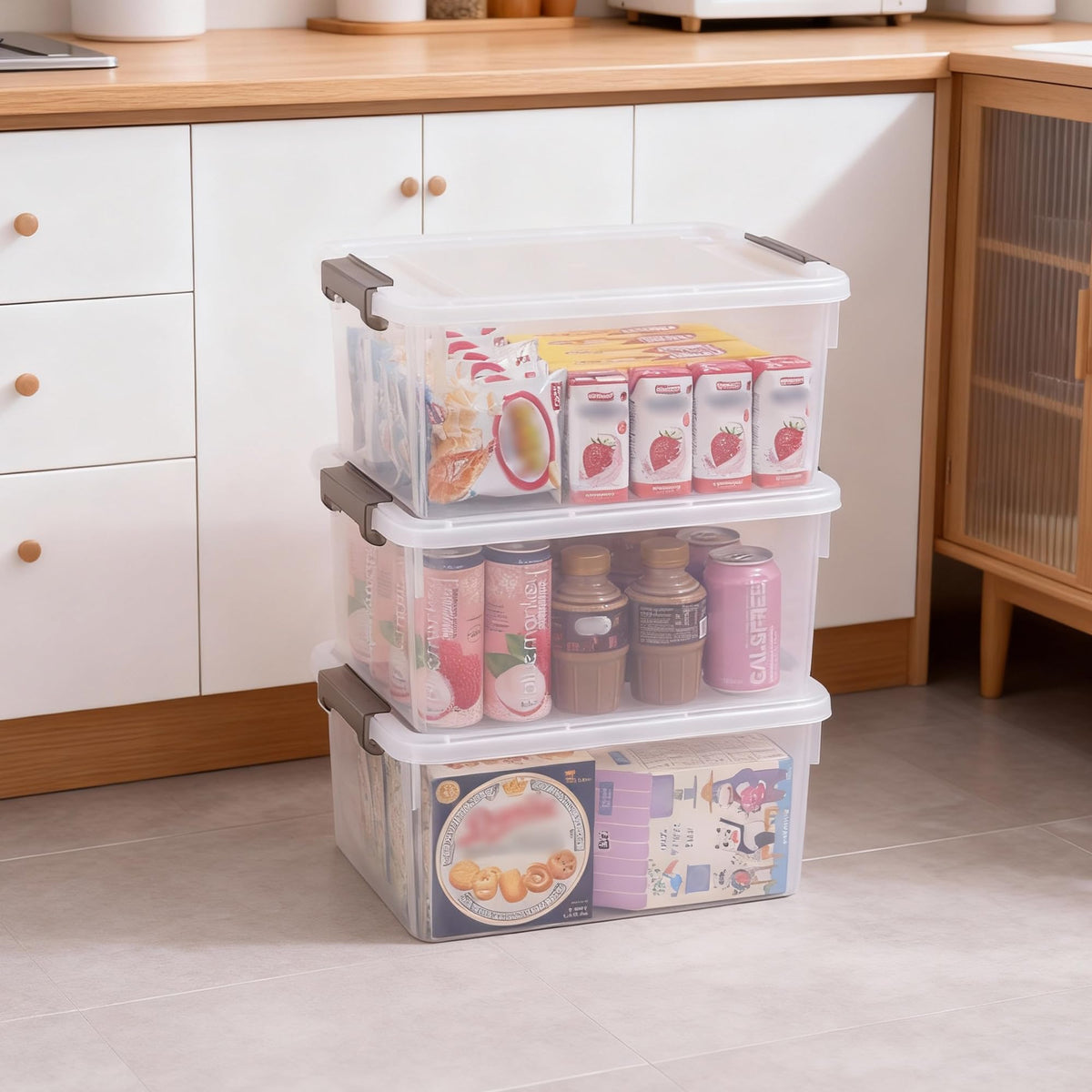 Citylife durable PP5 plastic storage bin built to last and resist cracking.