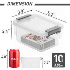 Citylife stackable storage bin demonstrates space-saving design for drawers and shelves.