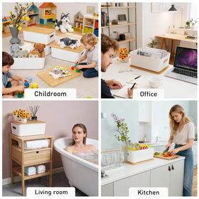 Citylife 2-pack storage bins suitable for snacks, toys, small items