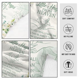 CIUGOIG miscarriage memorial blanket care-friendly material, machine washable for easy maintenance.