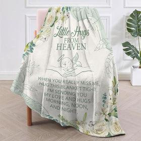 CIUGOIG miscarriage memorial blanket soft fabric highlighting cozy texture for soothing warmth.