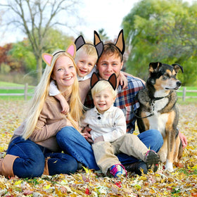 CiyvoLyeen handmade puppy ears headbands in soft felt.