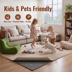 Cizistom felt cushioning under rugs enhances comfort and quiet footsteps.