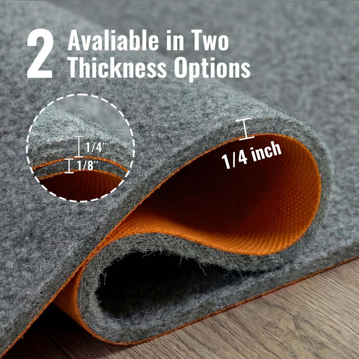 Cizistom rug pad reduces noise from footsteps and furniture movement.