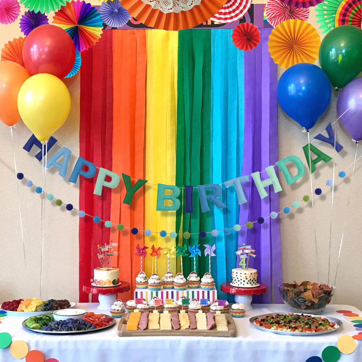 CJDCXY versatile decor fits indoor and outdoor party themes.