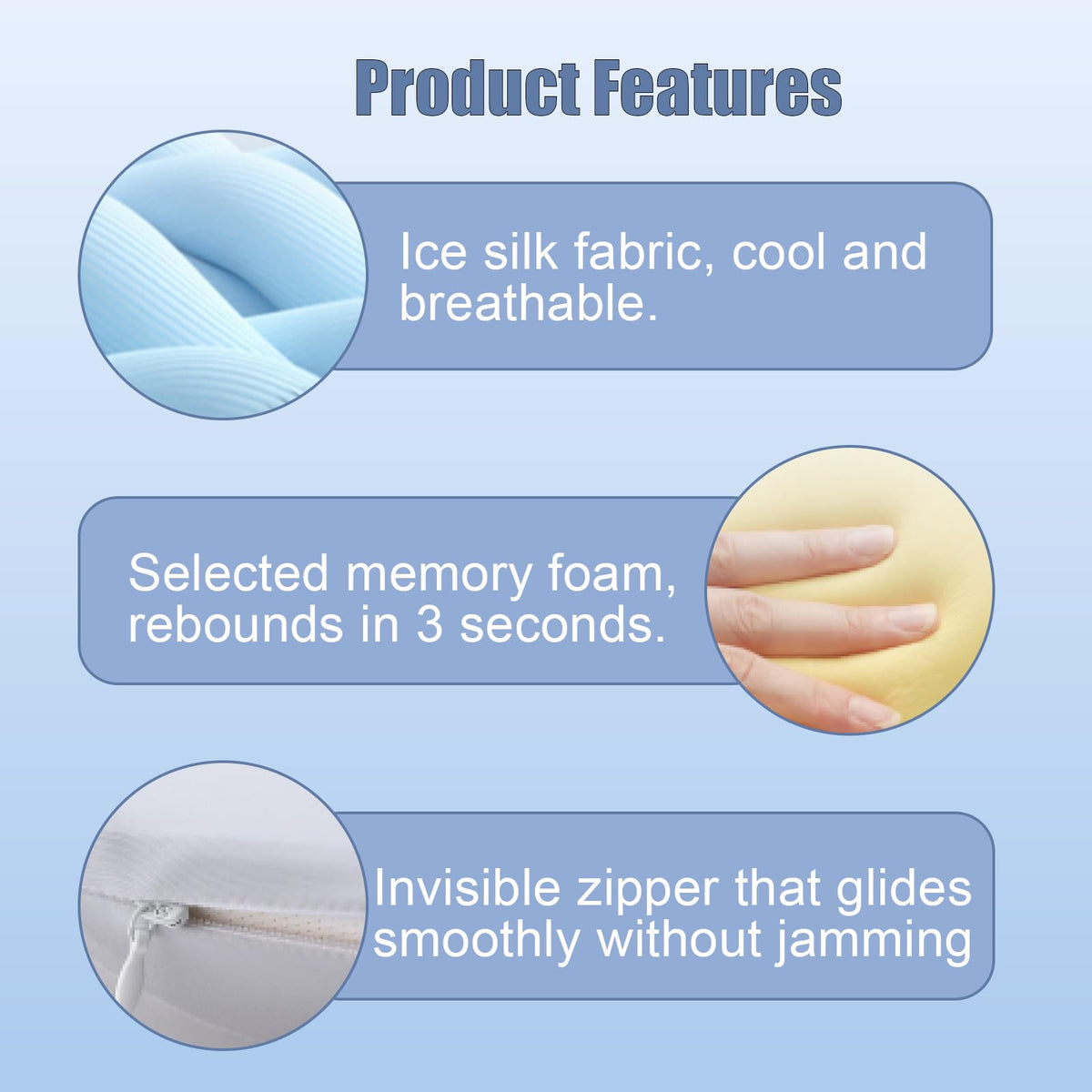 CJEODAJ Mellow Cloud Pillow care guide emphasizes easy cover removal.