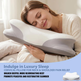 CJEODAJ Mellow Cloud Pillow ice-silk cover removable for breathable cooling.